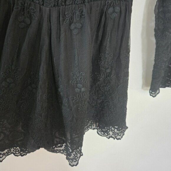 Zimmermann Lucia Silk Embroidered Romper Black S0 b53E - Picture 7 of 9